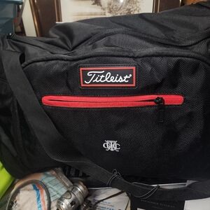 Titleist Black and Red Duffel Bag